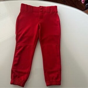 Champion Red Casual Joggers with Elastic Cuffs